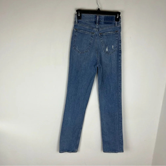 Abercrombie & Fitch Ultra High Rise 90s Straight Cross Over Waistband Jeans 24 - Picture 4 of 7